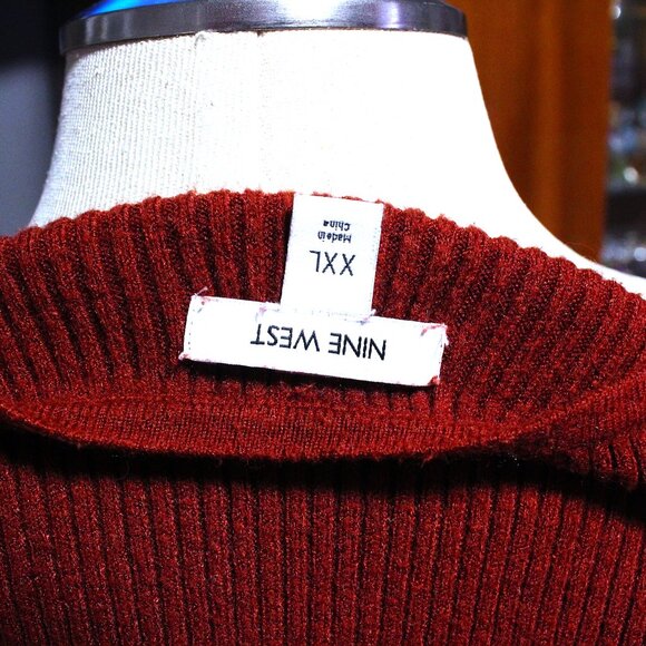 Nine West Square Neck Sweater (Size XXL) - Perfect for Fall - Picture 2 of 2